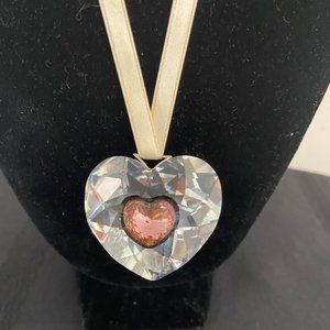 Swarovski Solid Crystal Heart Necklace